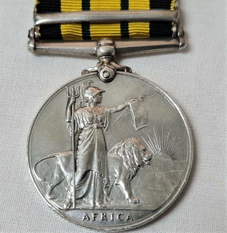 *WW1 Q SHIP BEGONIA* AFRICA GENERAL SERVICE MEDAL SOMALILAND 1908-10 ROBERTS - Image 4