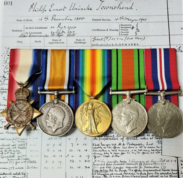 WW1 & WW2 MEDALS COMMANDER PHILLIP TOWNSHEND ROYAL NAVY TORPEDO OFFICER