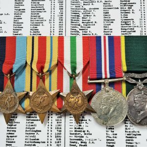 WW2 AFRICA & ITALY MEDALS 2092680 SGT NORMAN YOULD ROYAL ENGINEERS BRITISH ARMY