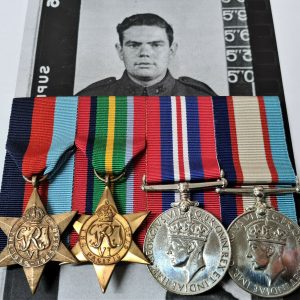 WW2 AUSTRALIAN ARMY & NAVY MEDAL GROUP STOKER JOHN GORDON SMITH HMAS SWAN