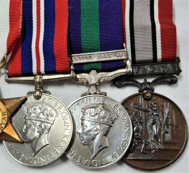 WW2 NORTH AFRICA ITALY PALESTINE MEDALS 1489579 PHELPS ENGINEERS + BRITISH FIRE BRIGADE MEDAL - Image 3