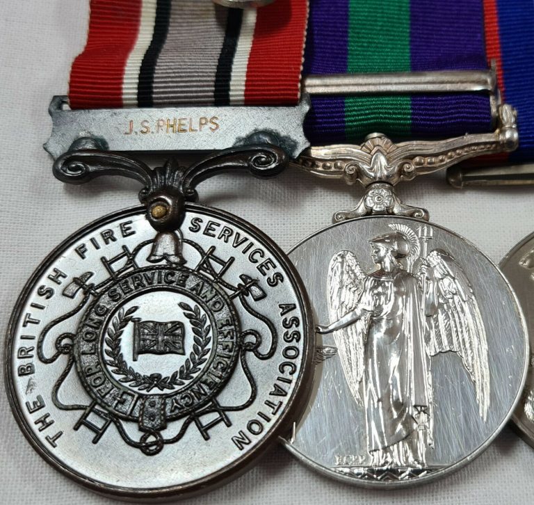 WW2 NORTH AFRICA ITALY PALESTINE MEDALS 1489579 PHELPS ENGINEERS + BRITISH FIRE BRIGADE MEDAL - Image 7