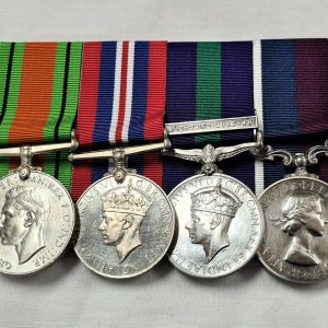 WW2 PALESTINE 1945 & LONG SERVICE MEDALS 578403 J.K.DARBY ROYAL AIR FORCE
