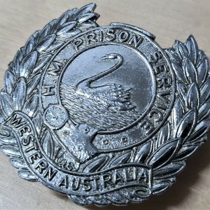 1960'S WESTERN AUSTRALIA PRISON SERVICE UNIFORM CAP BADGE