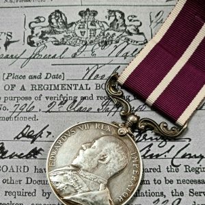 ARMY MERITORIOUS SERVICE MEDAL SERGEANT W PALMER ASC SERVED ABYSSINIA PRE WW1