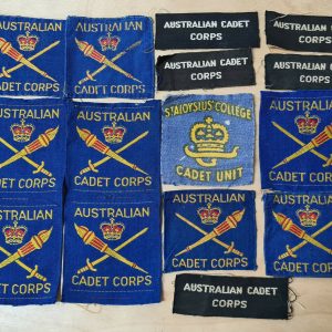 AUSTRALIAN ARMY CADETS WORN UNIFORM PATCHES CMF