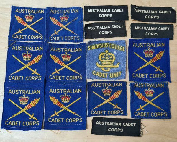 AUSTRALIAN ARMY CADETS WORN UNIFORM PATCHES CMF