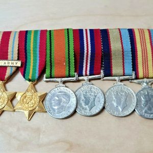 AUSTRALIAN ARMY WW2 1939/45 WAR & VIETNAM SERVICE MINIATURE MEDALS