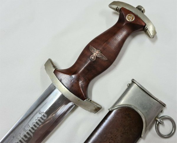 NAZI GERMANY 1ST MODEL 1933 SA DAGGER WITH SCABBARD BY CHRISTIANWERK OF SOLINGEN