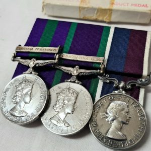 OMAN REBELLION & ADEN EMERGENCY LONG SERVICE MEDAL GROUP TO P. O’LEARY. R.A.F.