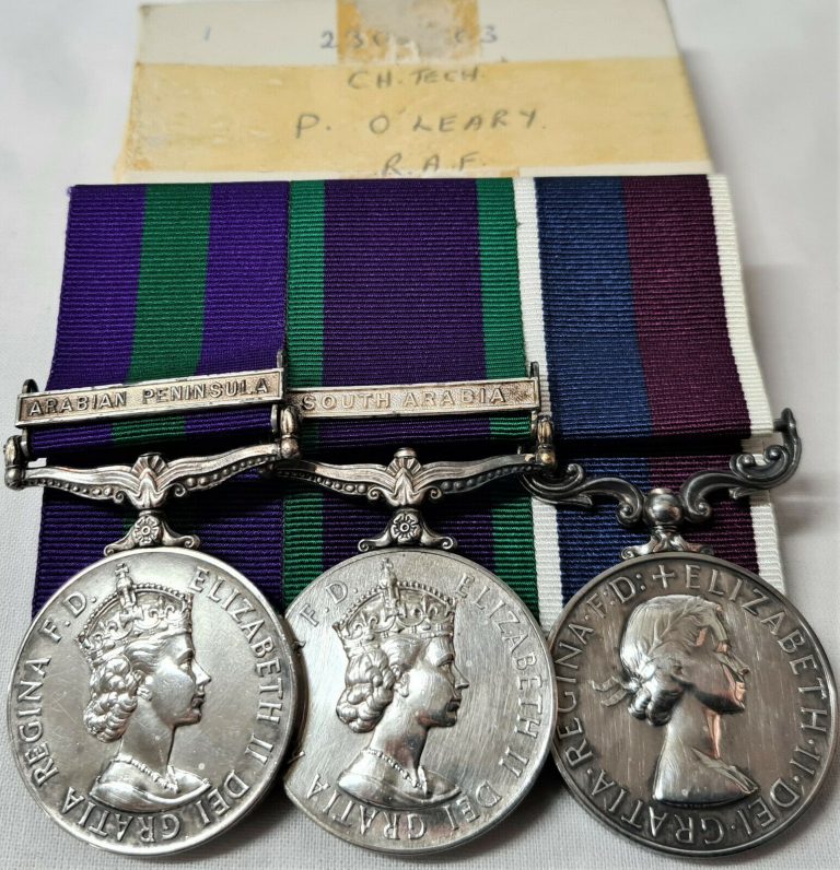 OMAN REBELLION & ADEN EMERGENCY LONG SERVICE MEDAL GROUP TO P. O’LEARY. R.A.F. - Image 2