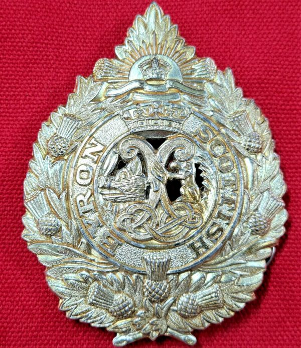 POST WW2 VINTAGE 1953-60 AUSTRALIAN ARMY BYRON SCOTTISH UNIFORM CAP BADGE AIF