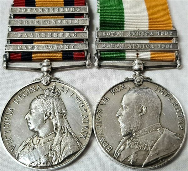 PRE WW1 BOER WAR MEDALS 3763 CORPORAL A. BAKER (ALIAS REITZE) 18TH HUSSARS ARMY