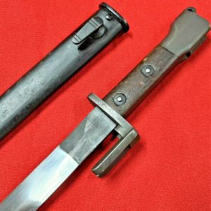 RARE AUSTRALIAN ARMY FN RIFLE X2E1 TRIAL BAYONET & SCABBARD POST WW2