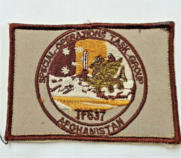 SASR USED AUSTRALIA ARMY SPECIAL OPERATIONS TASK GROUP TF637 UNIFORM PATCH