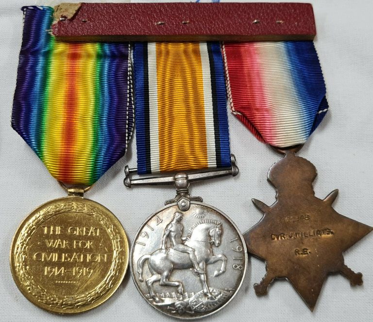 US CITIZEN WW1 DIED WOUNDS PASSCHENDAELE MEDALS & PLAQUE 62848 JOHN WILLIAMS - Image 3