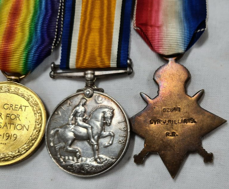 US CITIZEN WW1 DIED WOUNDS PASSCHENDAELE MEDALS & PLAQUE 62848 JOHN WILLIAMS - Image 4