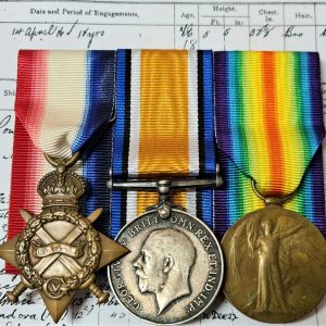 WW1 MEDAL GROUP TO BOY 1ST CLASS BLOOMFIELD SERVED GALLIPOLI AND SUBMARINES M1