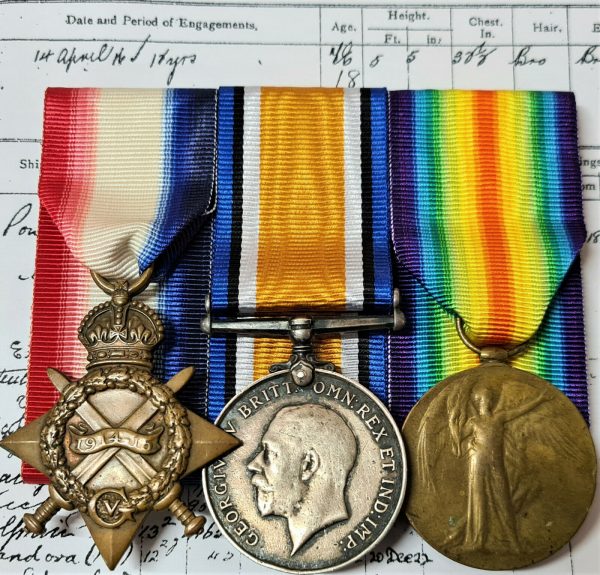 WW1 MEDAL GROUP TO BOY 1ST CLASS BLOOMFIELD SERVED GALLIPOLI AND SUBMARINES M1