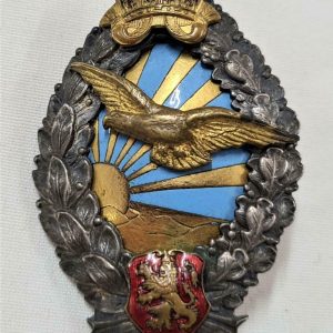 WW2 Kingdom of Bulgaria Air Force pilot qualification uniform badge