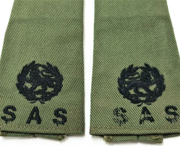 WW2 VINTAGE RHODESIAN ARMY WARRANT OFFICER SLIP ON RANK SHOULDER BOARDS