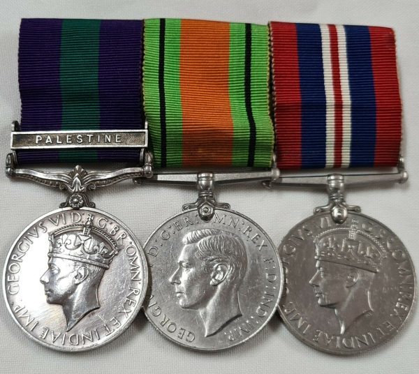 4342208 *DRUMMER* STANLEY JACKSON EAST YORKSHIRE REGIMENT PALESTINE & WW2 MEDALS - Image 2