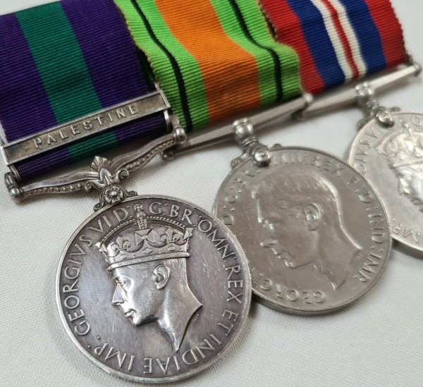 4342208 *DRUMMER* STANLEY JACKSON EAST YORKSHIRE REGIMENT PALESTINE & WW2 MEDALS - Image 3