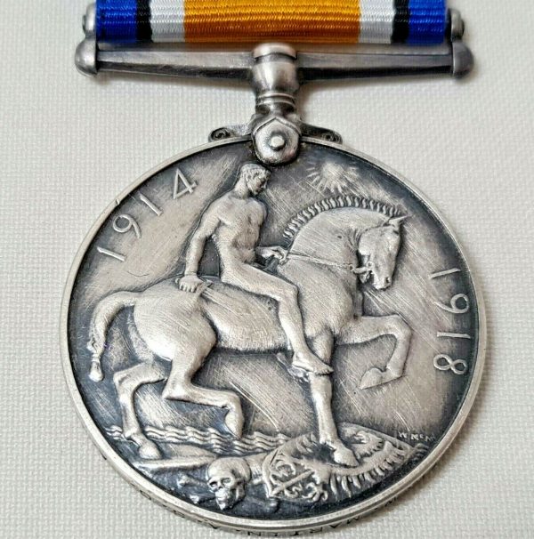 AUSTRALIAN WW1 BRITISH WAR MEDAL 16358 PTE W MARTIN ASC AIF ARMY