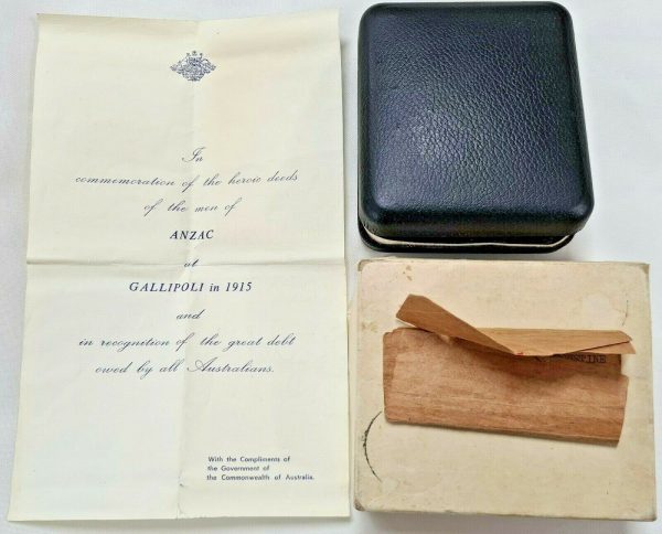 AUSTRALIAN WW1 GALLIPOLI SERVICE PLAQUE IN BOX CERTIFICATE J AUGUSTINE AIF - Image 7