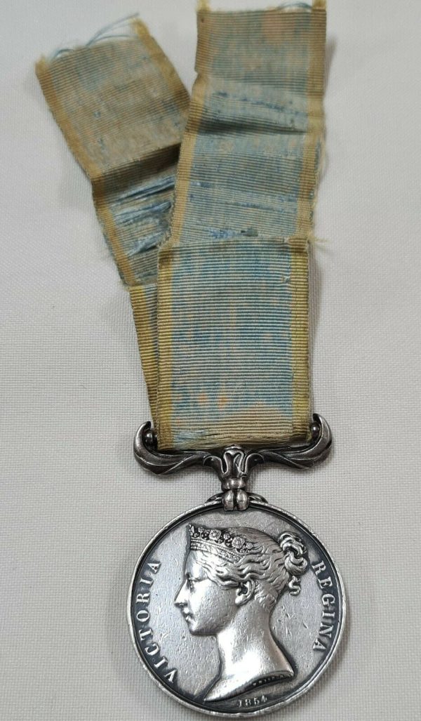 BRITISH 1854 CRIMEA WAR SERVICE MEDAL UN NAMED AS ISSUED PRE WW1 #2 - Image 2