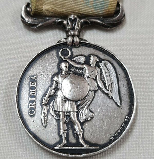 BRITISH 1854 CRIMEA WAR SERVICE MEDAL UN NAMED AS ISSUED PRE WW1 #2 - Image 5