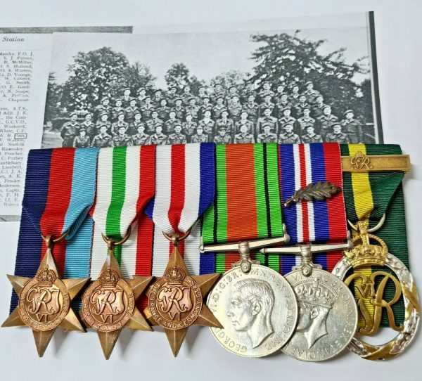 BRITISH ARMY WW2 OFFICERS LONG SERVICE MEDAL GROUP CAPTAIN WILLIAM PAIN MID TED