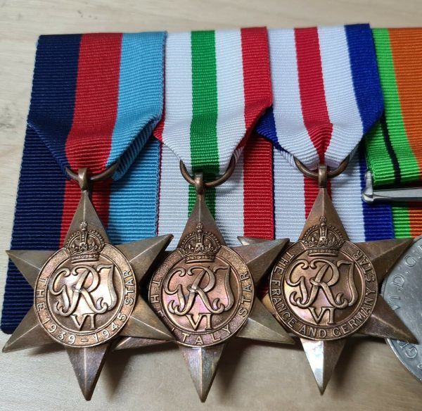 BRITISH ARMY WW2 OFFICERS LONG SERVICE MEDAL GROUP CAPTAIN WILLIAM PAIN MID TED - Image 3