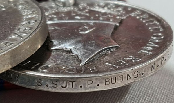 DUNKIRK & MULTI CAMPAIGN WW2 MEDALS 3185007 SERGEANT BURNS SEAFORTHS,  KOSB & MILITARY POLICE - Image 7