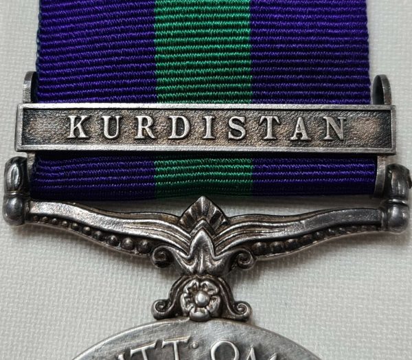 GENERAL SERVICE MEDAL KURDISTAN LIEUTENANT CHARLES FRANCIS JOHN BELL INDIAN ARMY - Image 3