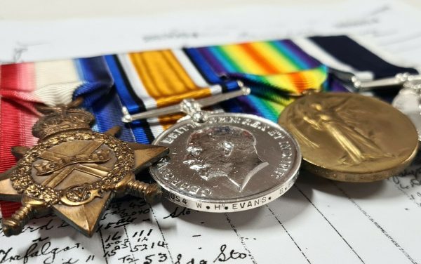 HMS DORIS GALLIPOLI WW1 ROYAL NAVY MEDALS 283064 CHIEF PETTY OFFICER EVANS - Image 4