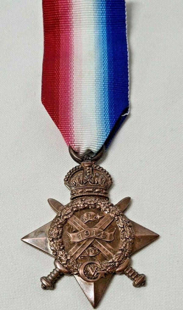 NAME ERASED WW1 1914 STAR MEDAL BRITISH ARMY MONS LE CATEAU MARNE AISNE YPRES - Image 2