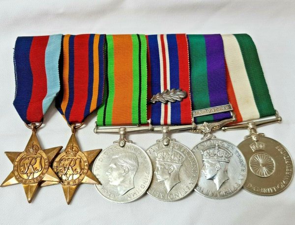 RARE JAVA MID WW2 & SE ASIA 1945 MEDALS LT COLONEL JOHN WHITAKER REME INDIA ARMY