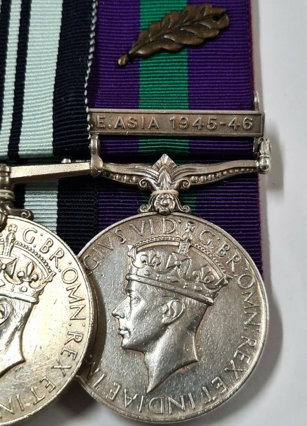 RARE SE ASIA MID INDIAN ARMY WW2 SUMATRA GARHWAL RIFLES MEDALS HAVILDAR BISH - Image 4