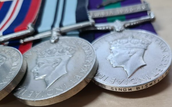 RARE SE ASIA MID INDIAN ARMY WW2 SUMATRA GARHWAL RIFLES MEDALS HAVILDAR BISH - Image 6