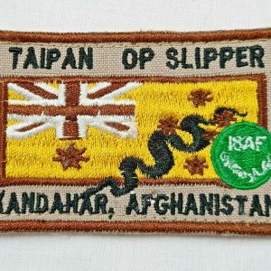 SASR USED AUSTRALIA ARMY TAIPAN OP SLIPPER KANDAHAR AFGHANISTAN UNIFORM PATCHES