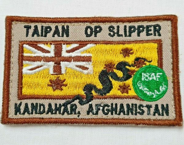 SASR USED AUSTRALIA ARMY TAIPAN OP SLIPPER KANDAHAR AFGHANISTAN UNIFORM PATCHES