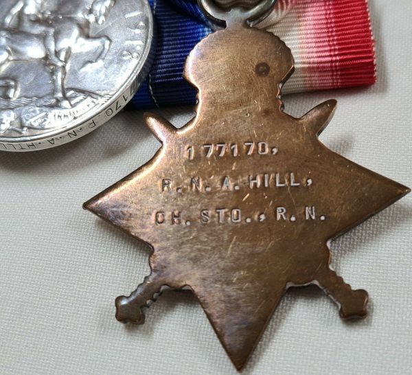 *SUNK GALLIPOLI* HMS IRRESISTIBLE WW1 ROYAL NAVY MEDALS 177170 CHIEF STOKER HILL - Image 10