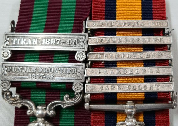 TIRA CAMPAIGN & BOER WAR MEDALS 3424 PTE BORASTON DUKE OF CORNWALL LIGHT INFANTRY - Image 2