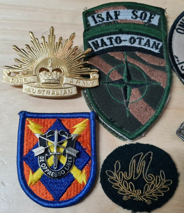 USA & AUSTRALIA ARMY WORN AFGHANISTAN UNIFORM PATCHES & BADGES - Image 4