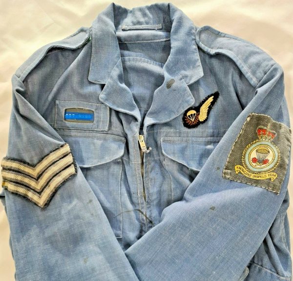 VINTAGE POST WW2 BRITISH PARACHUTE JUMP INSTRUCTOR UNIFORM JUMP SUIT