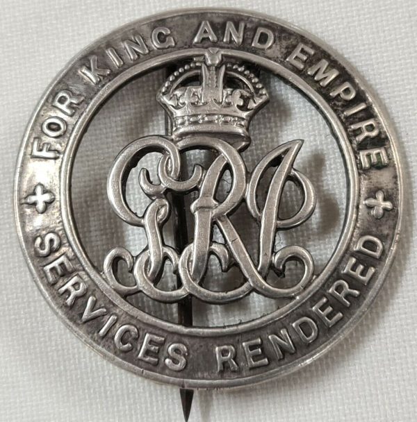 *WOUNDED 22/8/1918* 8th BN EAST SURREY WW1 BRITISH SILVER WAR BADGE 40010 KIRBY - Image 2