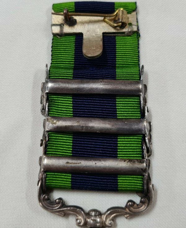 WW1 ERA 1908 INDIA GENERAL SERVICE MEDAL QUEENS OWN CORPS OF GUIDES ARMY - Image 6