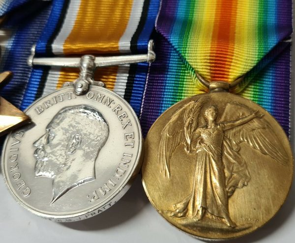 WW1 OFFICER KIA MEDALS & PLAQUE W G PRATT 23RD ROYAL FUSILIERS 5 DRAGOON GUARDS - Image 3