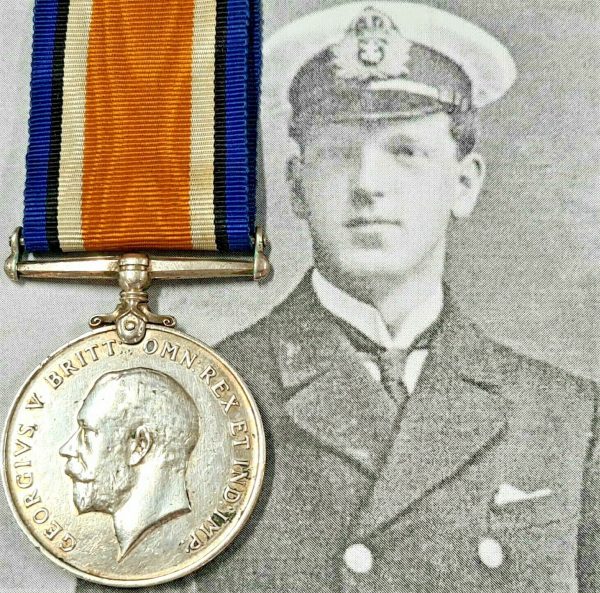 WW1 POW MERCHANT NAVY & RN LIEUTENANT GEORGE WIGGLESWORTH BRITISH WAR MEDAL